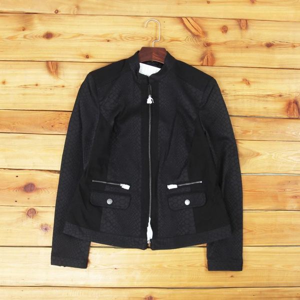 

women's jackets spring autumn jacket coat female slim black big plus size oversize, Black;brown