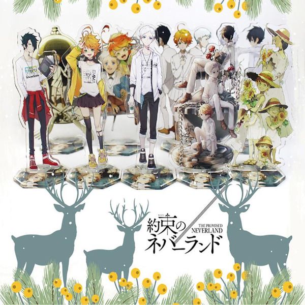 

anime the promised neverland figure acrylic stand model toy cosplay action figures decoration lovers collect gifts decor decorative objects