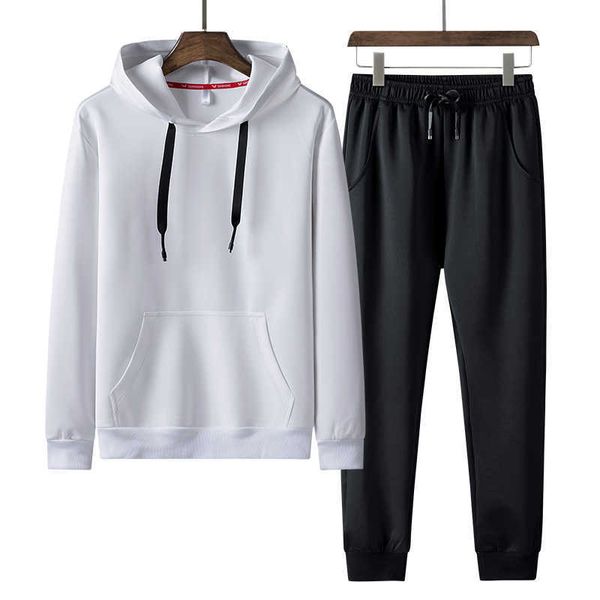 

men's tracksuits plus size tracksuit hoodie set pullover sweatsuits hoodies+sport pants 2 piece sets sportswear track suits 6xl 7x, Gray