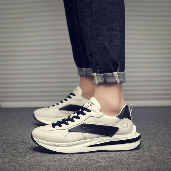 

k1lw casual shoes casual shoes cczowinter men's autumn and 2020 new korean leisure thick soles increase trend versatile sports low 0yo7, Black
