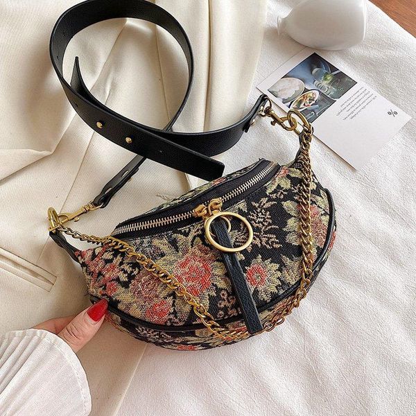 

evening bags chinese wind printed flowers small simple crossbody for women 2021 shoulder bag female fashion handbags and purses