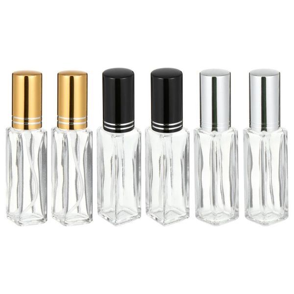 

storage bottles & jars 6pcs 10ml transparent perfume bottle atomizer dispensers