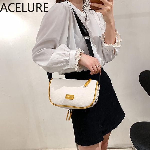 

evening bags acelure fashion simple style sports shoulder for women casual all-match pu leather messenger bag ladies small square