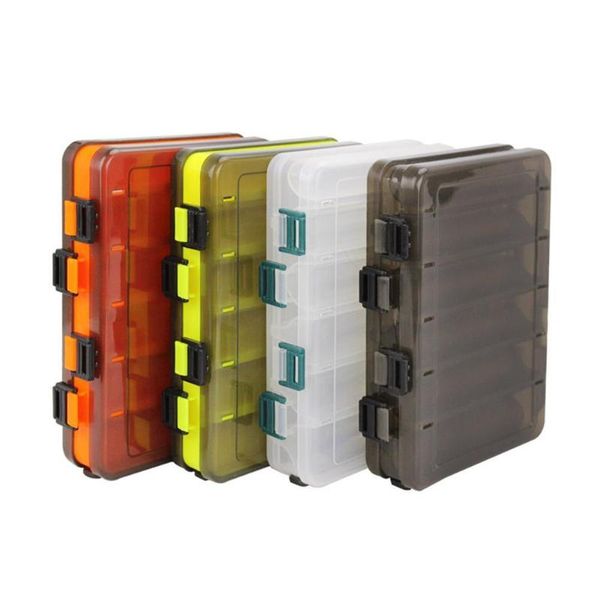 

double-sided lure box wooden shrimp thickened tool tackle double translucent storage sided fishing bait e5x3 accessories