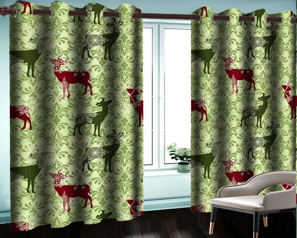

curtain & drapes custom 3d animal green blackout curtains cute sheep beautiful and practical digital printing