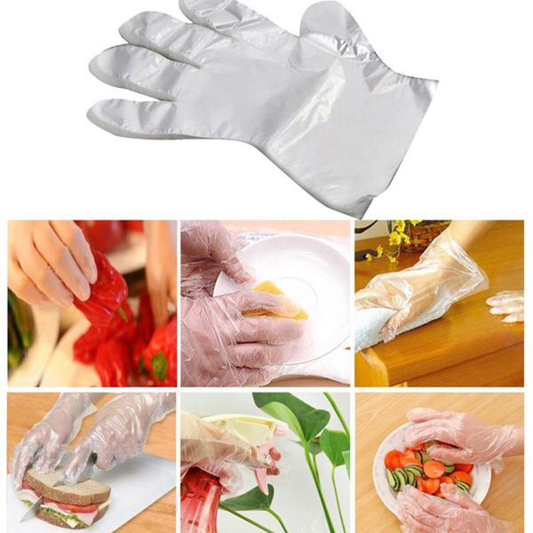 

disposable gloves 50/100pcs plastic restaurant fruit vegetable kitchen accessories