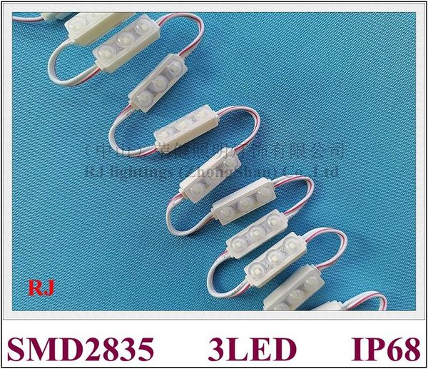 

ultrasonic seal led module waterproof ip68 light for mini sign letters dc12v smd 2835 3 0.4w 27mm*9mm modules