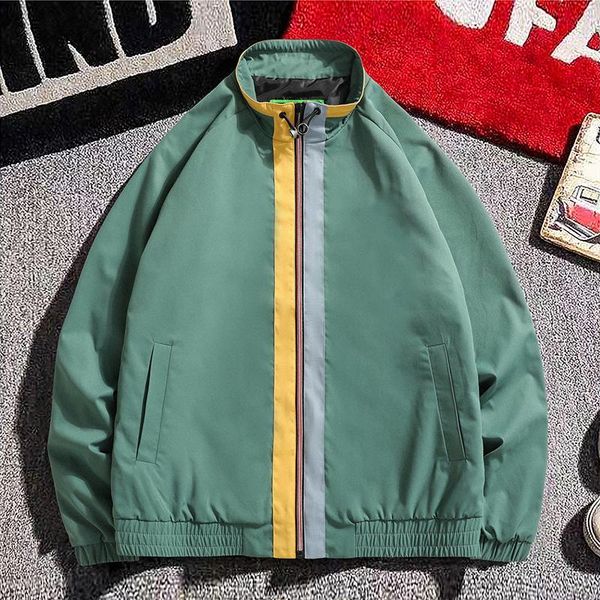 

men's jackets men patchwork casual 2021 autumn mens korean fashions windbreaker harajuku hip hop streetwear coats m-6xl top, Black;brown