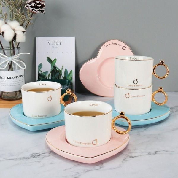

cups & saucers uniho love mugs coffee ceramic mug saucer grade tea and festival gifts cafe espresso cup