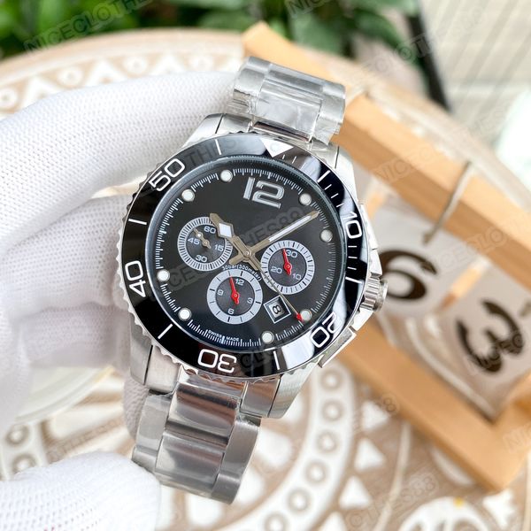 

fashion designer men's watch fully automatic mechanical movement six needle series 316l stainless steel case highly waterproof, Slivery;brown