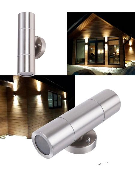 

waterproof silver up down wall lamp ip65 light led outdoor building lamps