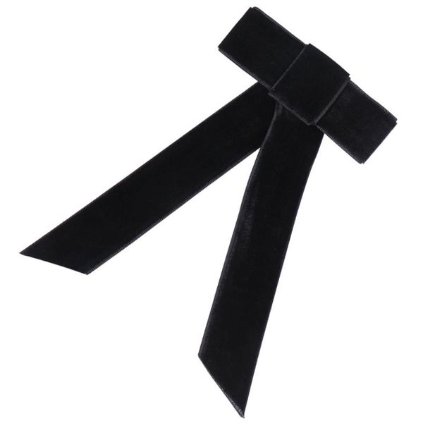 

hair clips 1pc large bowknot shape spring barrettes headdress for girls (black)