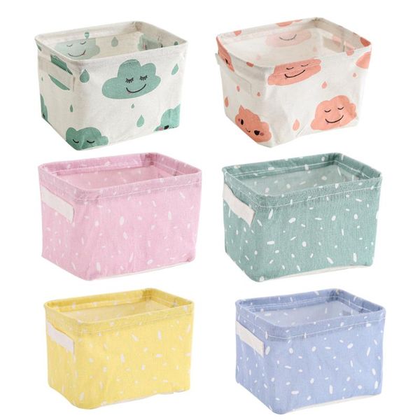 

storage baskets deskbox waterproof toy organizer sundries basket line cosmetic office stationery