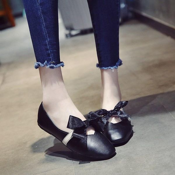 

shoes level shoe woman tide decoration bridesmaid low heel women's dress, Black