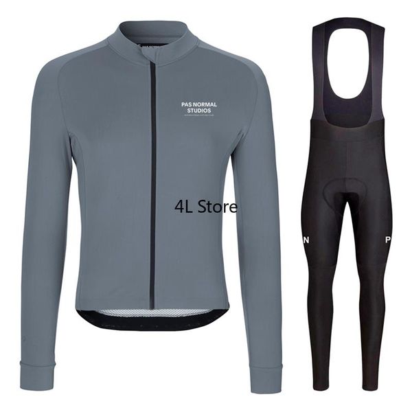 

racing sets ropa ciclismo invierno hombre termica 2021 winter cycling clothing gray men bike thermal fleece long sleeve set, Black;blue