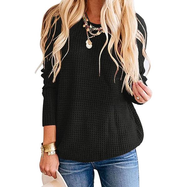 

women's sweaters women o-neck autumn winter long sleeve solid knitted jumpers female loose thick bottoming pullovers casual, White;black
