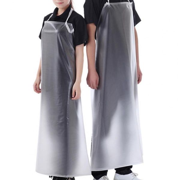 

2pcs frosted waterproof oil-proof transparent pvc kitchen housework chef aprons