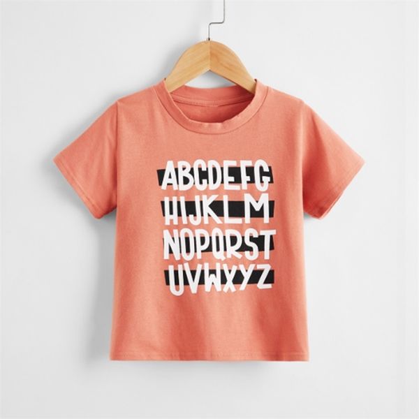 

summer baby / toddler casual letter short-sleeve 210528, Blue