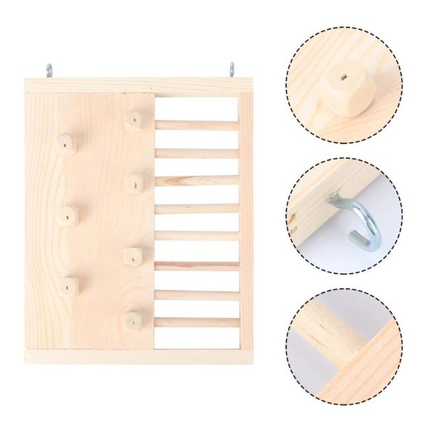 

small animal supplies 1pc wooden climbing ladder hamster pet for