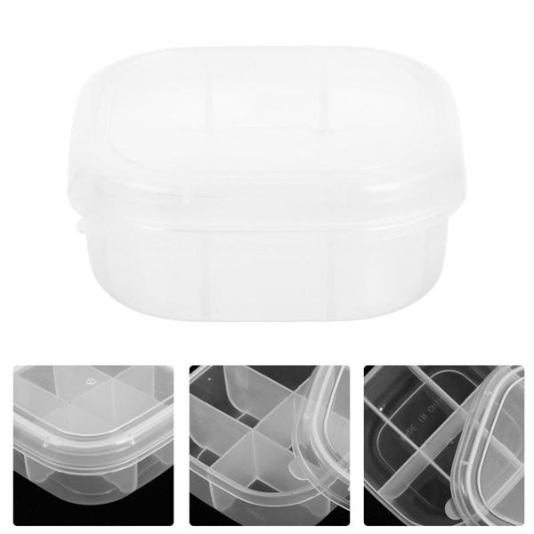 

storage drawers 8pcs 6 grids boxes containers (transparent color)