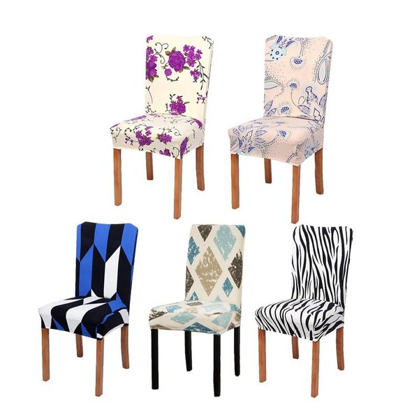 

chair covers comwarm modern office el dining cover floral printing geometric simple style milk pattern spandex polyester