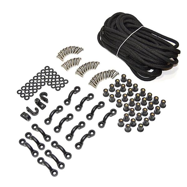 

kayak rubber band rigging kit elastic rope with screw nut c type buckle j rafts/inflatable boats