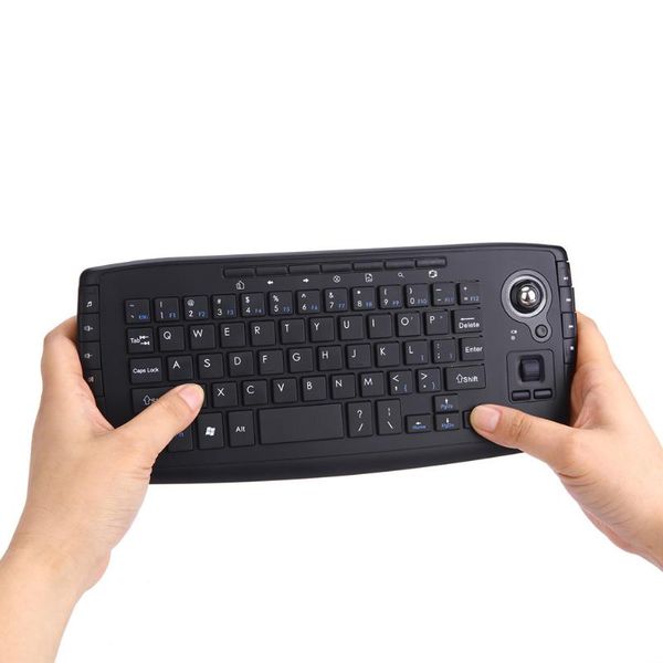 

keyboards mini 2.4g wilreless trackball keyboard for lappc portable multi-function air mouse decent design artist drawing tablet
