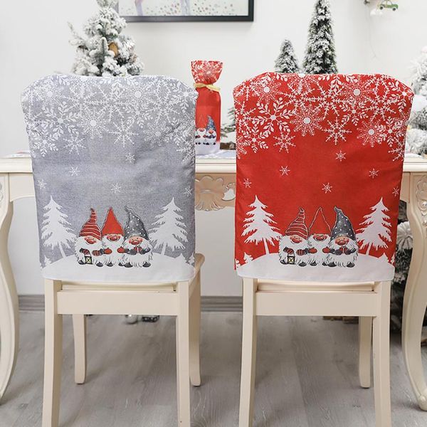 

chair covers 1pc christmas decorative cover faceless man slipcover
