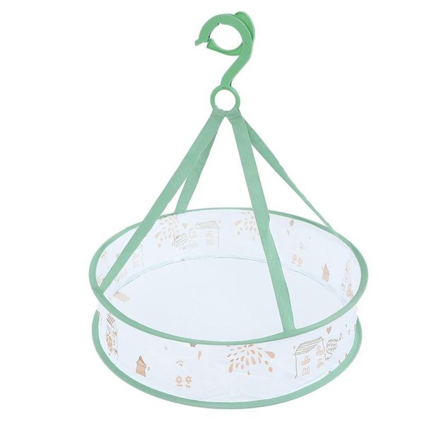 

storage baskets 1pc hanging drying net makeup brush sponge basket for home (green)