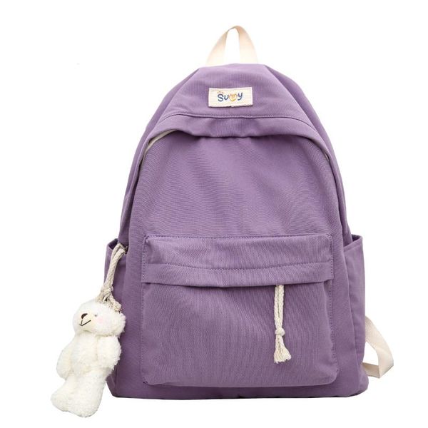 

backpack 2021 classical style women nylon girl book student school bag female mochila