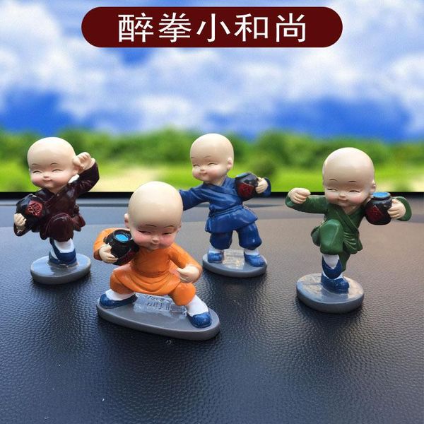 

interior decorations anime car accessories monk boxing little knives a set of four home office ornaments decoration