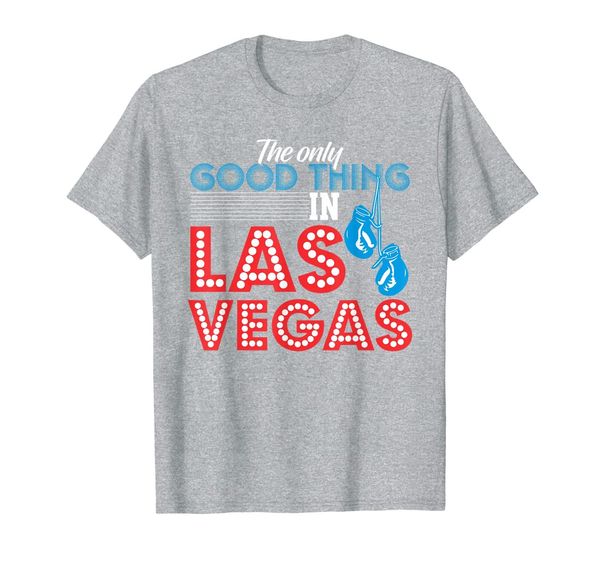

las vegas boxing gloves club fighter t-shirt, White;black