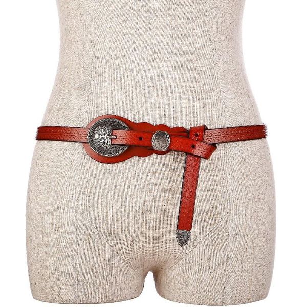 

belts women's medieval retro decorative belt, Black;brown