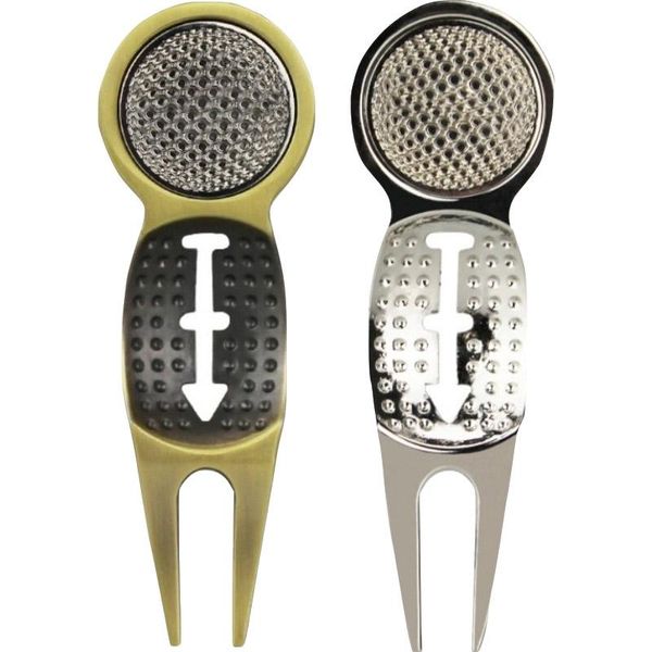 

golf training aids 1pc pitchfork putting green fork drop ship steel divot repair tool pitch groove cleaner