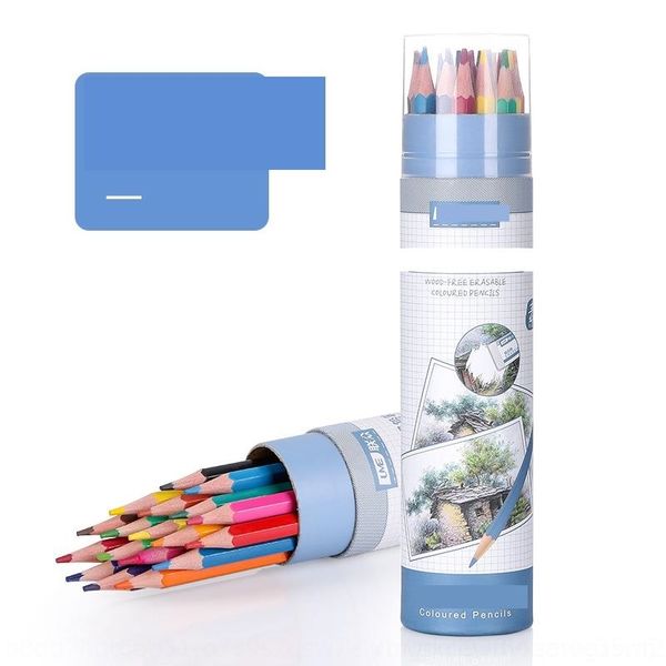 

owN ume lianzhong case pencil case oil painting lead 12 18 24 painting pens 36 48 color children's color pencil set, Black;red