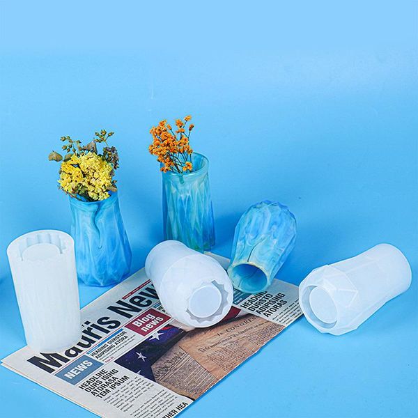 

craft tools vase crystal epoxy resin mold flowerpot plant pot silicone mould diy crafts home decorations casting