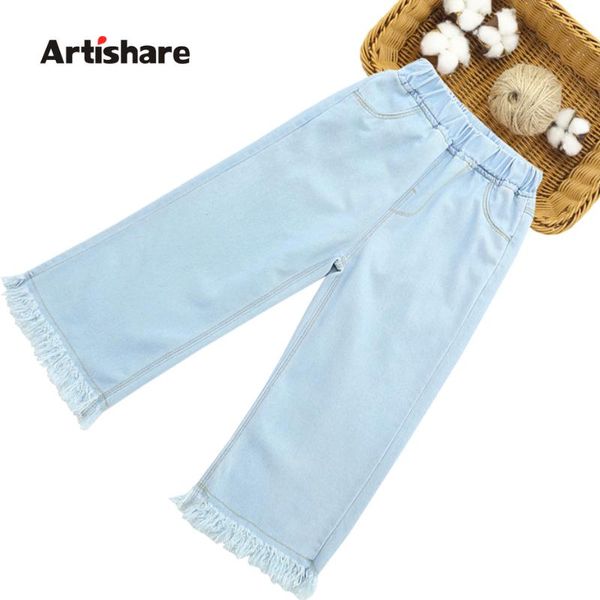 

jeans for girl 2021 kids girls summer casual style children's clothing 6 8 10 12 14, Blue