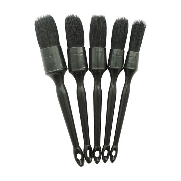 

car sponge 5pcs detail brush natural boar hair air-conditioner cleaning multifunction washing