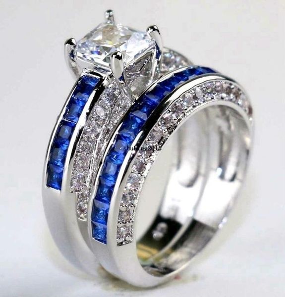 

wedding rings vclassic metal couple engagement set men's and women's, Slivery;golden