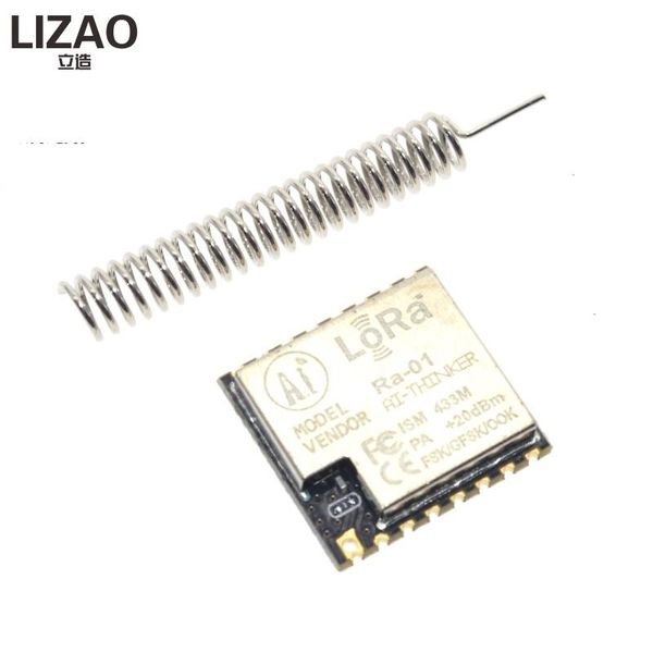 

integrated circuits 2pcs ra-01 sx1278 lora spread spectrum wireless module 433mhz serial port uart interface ra01