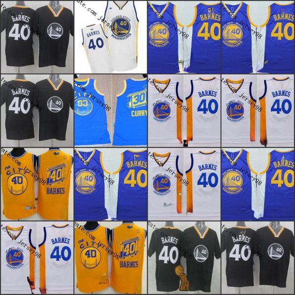 

golden state warriors black #40 harrison barnes retro basketball jersey