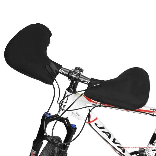

cycling gloves wind rainproof handlebar mittens winter warm mtb road, Black
