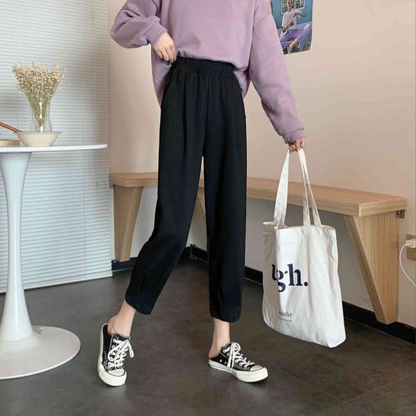 

capris ytx482 spring and autumn korean release plus velvet thick of women small pants, Black;white