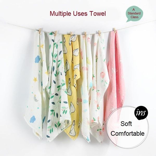 

blankets & swaddling born bamboo bath baby swaddle kids muslin organic cotton fabric super soft stuff girls burp cloth towel monthly wrap
