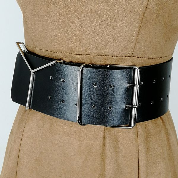 

more women's belt-sized high-quality wide corset leather from cummerbund plutonium large mujer belt wearing silver belts, Black;brown