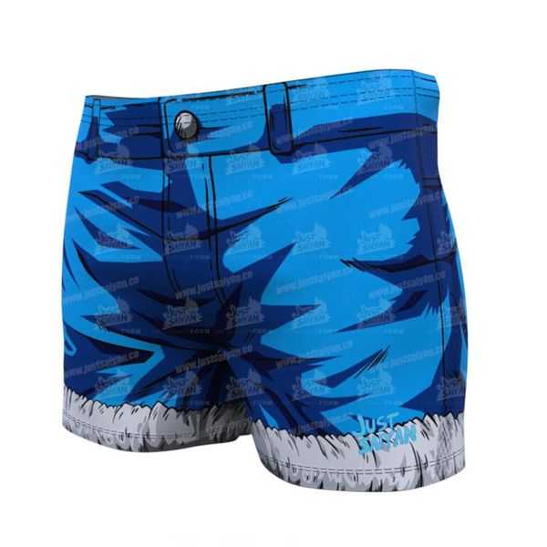 

summer anime shorts men's quick dry breathable sweat high elastic fitness casual 3d pattern, White;black