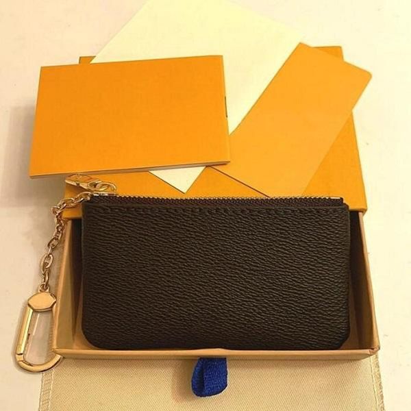 

with box classic card holder genuine leather coin purse multi-style women fashion luxurys designer bags keychain wallet, Red;black