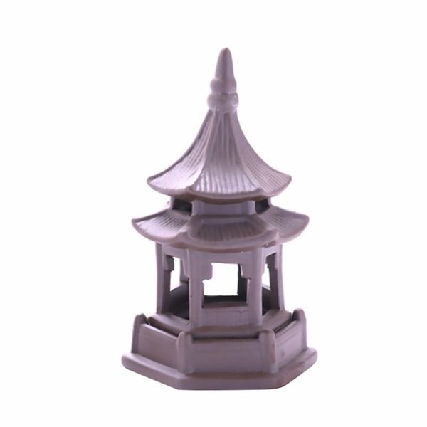 

1pc ceramic pavilion decorative fish tank adornment shrimp house model decorations