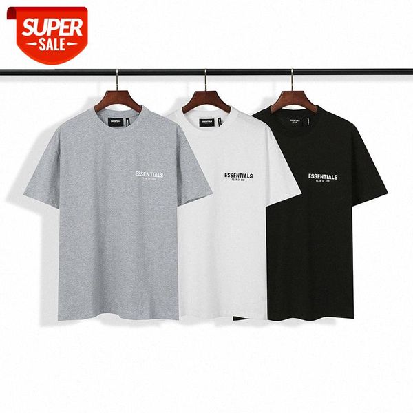 

fog basic small standard logo double line eentials men and women couples short-sleeved t-shirt #gc82, White;black