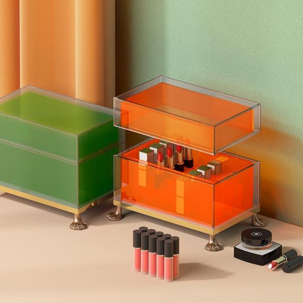 

storage boxes & bins 28 grid lipstick box acrylic makeup nail polish display stand cosmetic